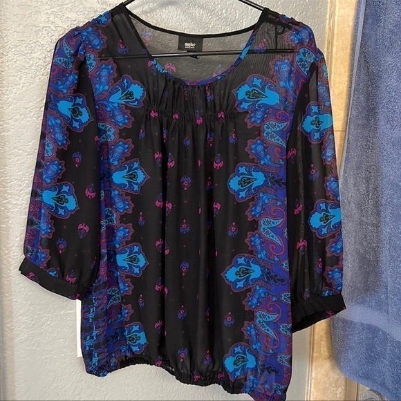 𝅺MOSSIMO sheer blouse - Picture 1 of 3